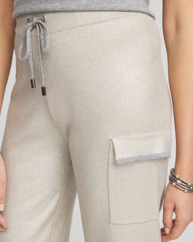 Zenergy Luxe Foil Cashmere Blend Cargo Pants - image 4